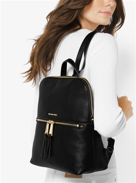 michael kors rhea medium backpack review|Michael Kors rhea backpack large.